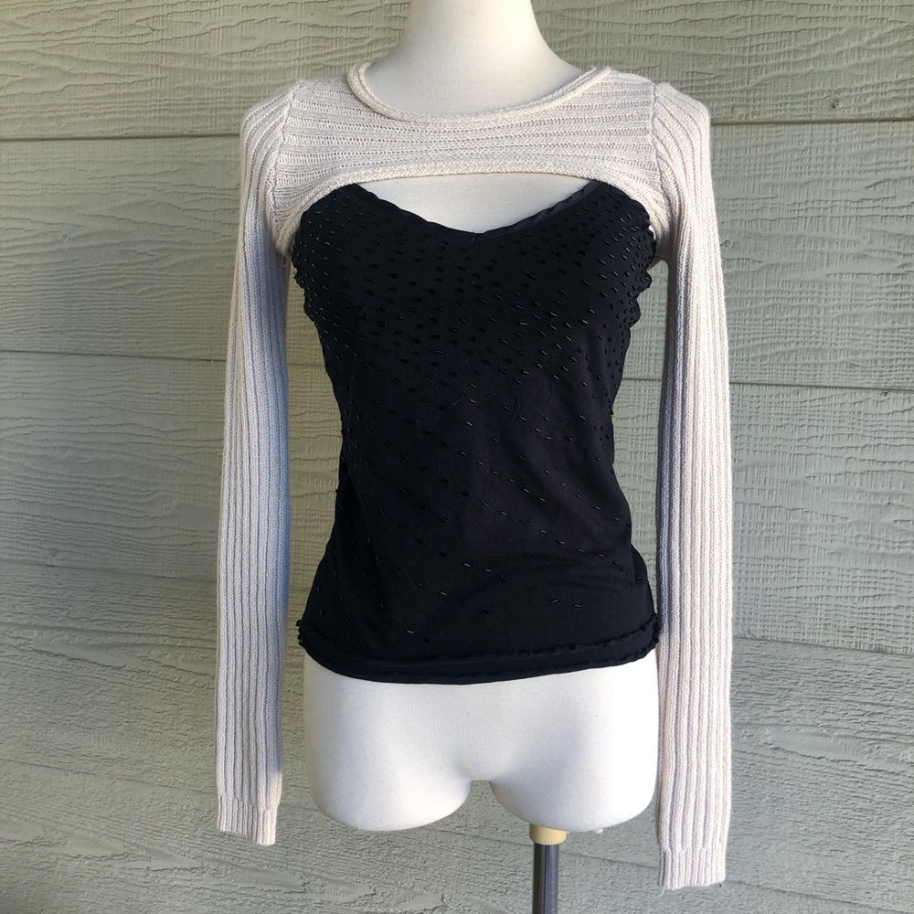 Urban Outfitters Bolero Ribbed Shrug XS